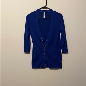 Zenana Outfitters Blue Cardigan